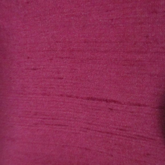 Karen Kane top 100% silk tunic cranberry red button down blouse like new size L - Picture 8 of 9